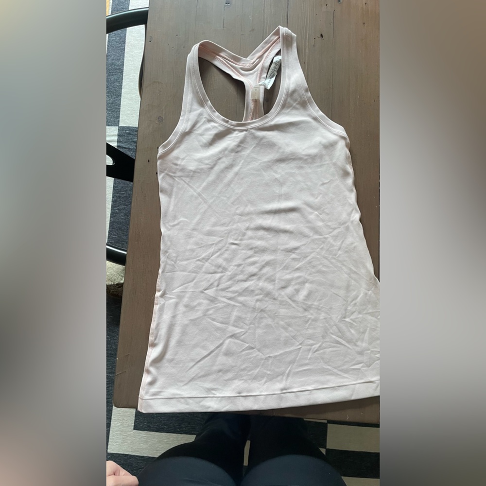 Light pink lululemon racer back tank